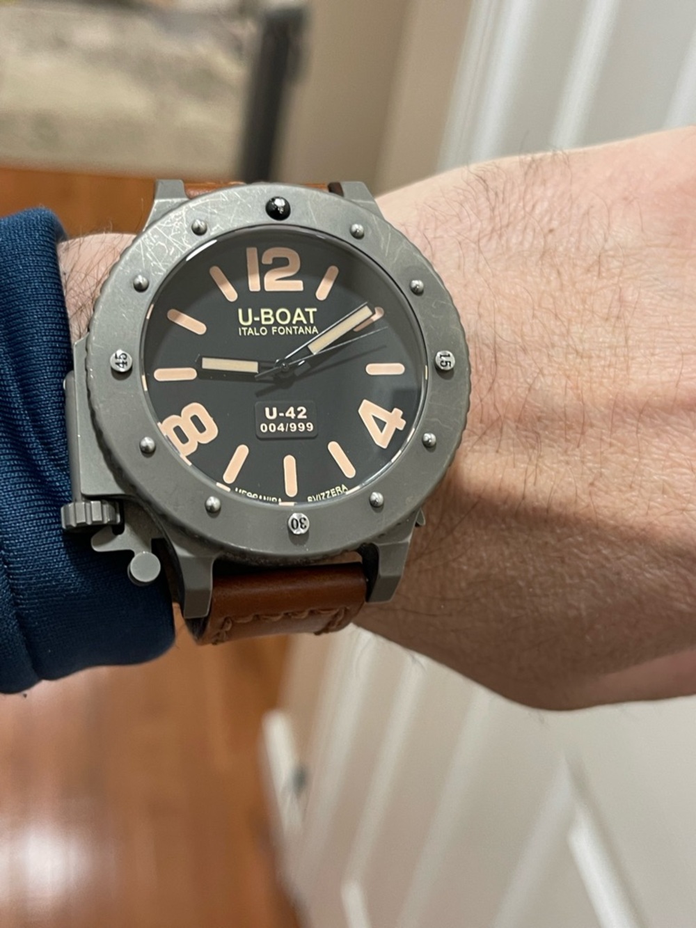 U-BOAT U-42  Military Limited Editon 0/999 53mm Men’s Watch Meccanica Zvizzera